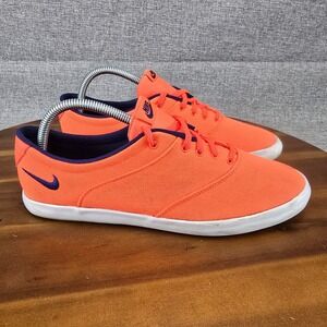 Nike SB Check Canvas Bright Mango & Navy Orange Sneakers 724747-641 Womens 10